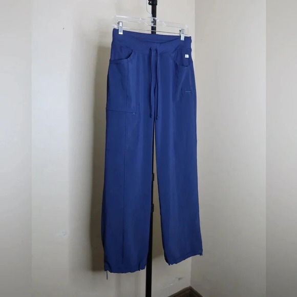 Cherokee Infinity Rib Knit Drawstring Waist Scrub Pant - Picture 11 of 12